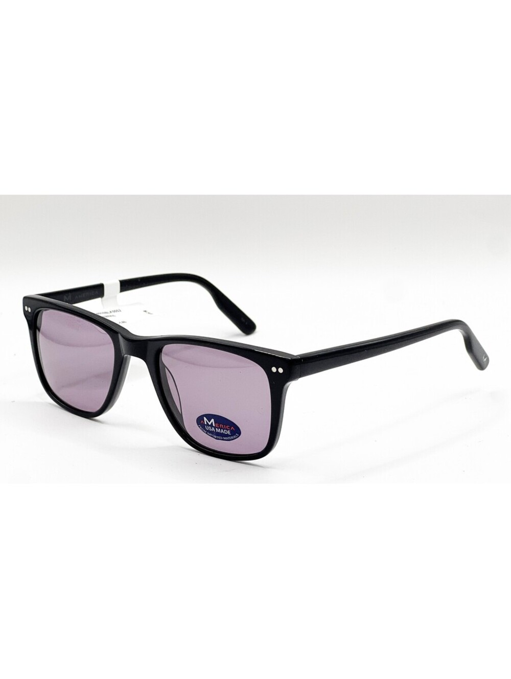 America MU405 Blk Black Square Authentic Sunglasses 52-21